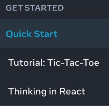 Довідка React.js: розділ Get Started